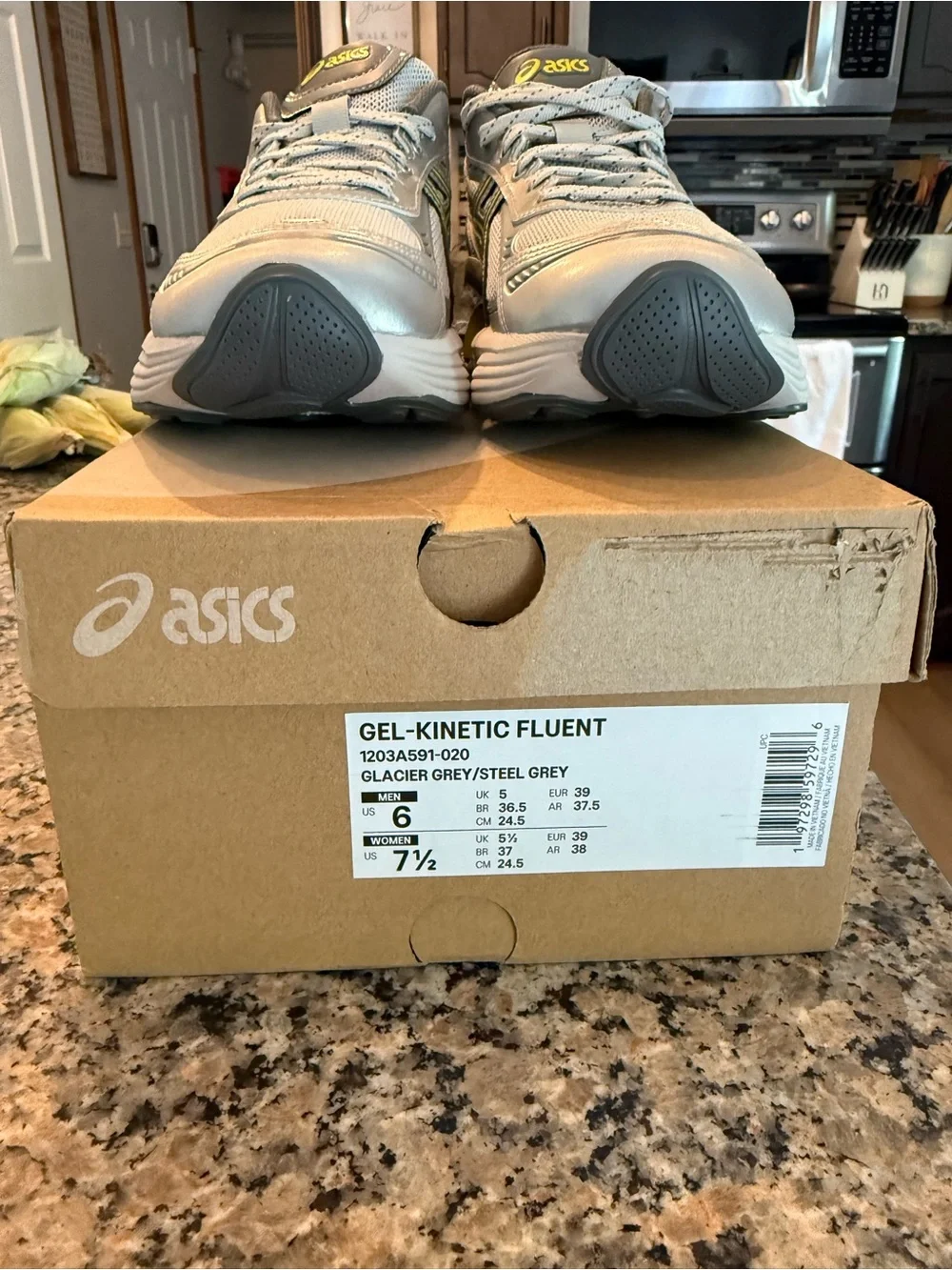 ASICS Gel Kinetic Fluent (glacier grey/steel grey)